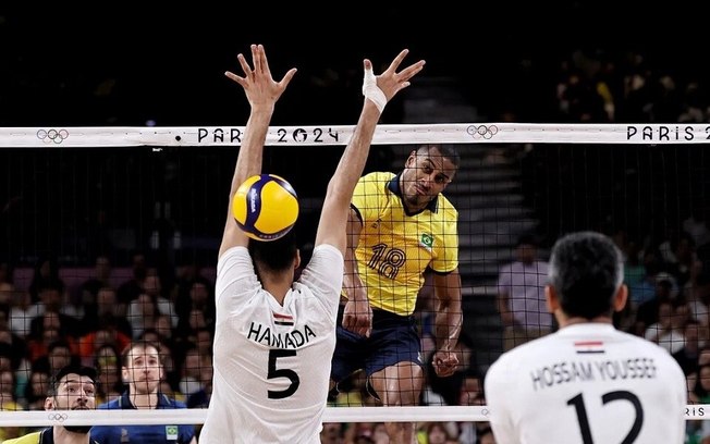 Seleção masculina de vôlei atropela Egito e se classifica em Paris 2024