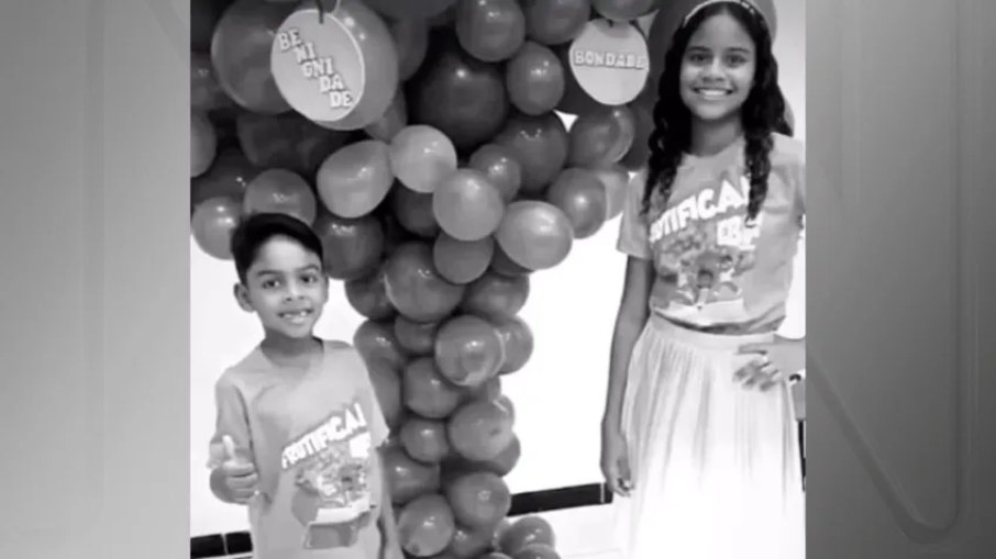 Luiz Fernando Rocha Silva, de 7 anos, e Evillyn Fernanda Rocha Silva, de 13, morreram após a intoxicação