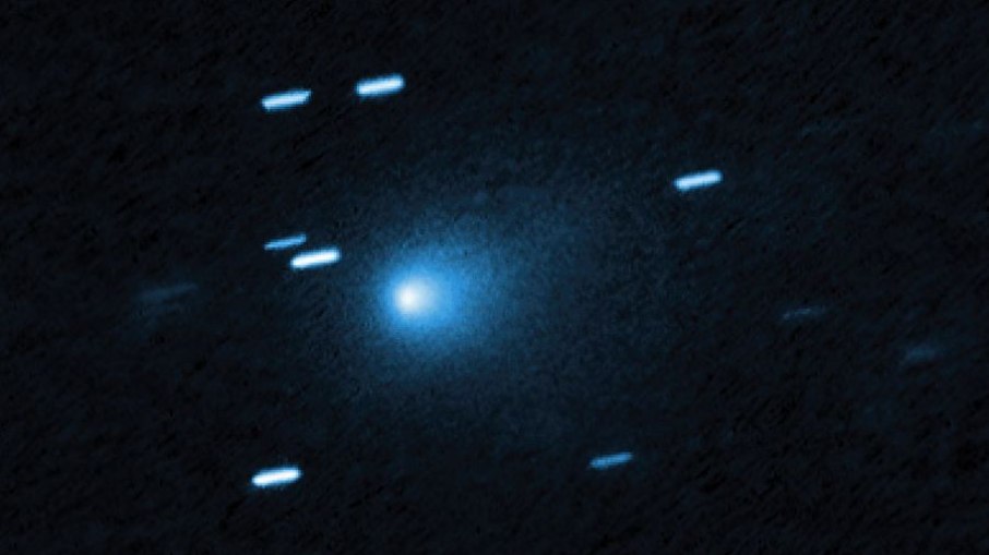 Registro do 3I/ATLAS capturada pelo telescópio Hubble em 21 de julho de 2025 Registro do 3I/ATLAS capturada pelo telescópio Hubble em 21 de julho de 2025