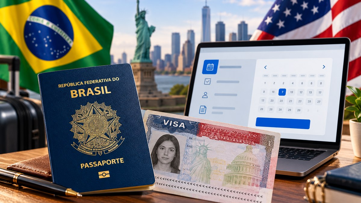 Nova regra do visto americano limita reagendamentos para brasileiros