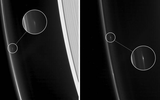 Estruturas misteriosas foram fotografadas em anel exterior de Saturno em 2016; cientistas ainda não concluíram o que são