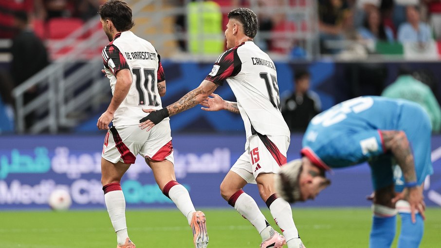 Arrascaeta comemorando seu primeiro gol diante do Cruz Azul Arrascaeta comemorando seu primeiro gol diante do Cruz Azul