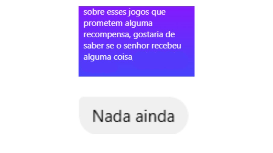 O consumidor não ganhou o prêmio prometido no jogo O consumidor não ganhou o prêmio prometido no jogo