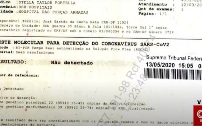 Exames de Bolsonaro foram exibidos pela CNN Brasil na tarde de hoje, 13