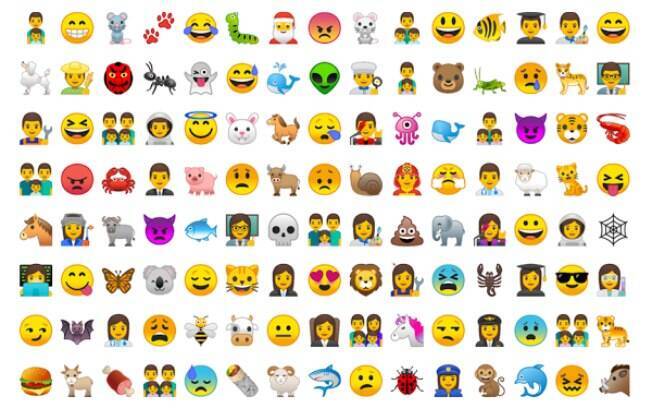 Android O tem cerca de 60 emojis repaginados, retomando design tradicional e alguns ícones arredondados