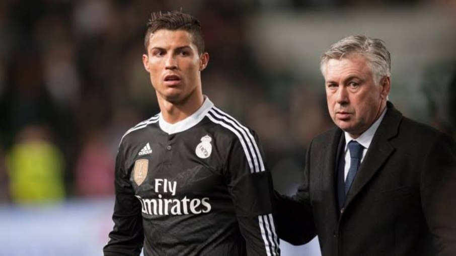 Ancelotti comandou Cristiano Ronaldo no Real Madrid