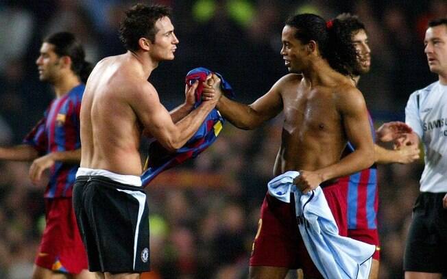 Frank Lampard disse que nunca viu alguém como Ronaldinho Gaúcho no futebol