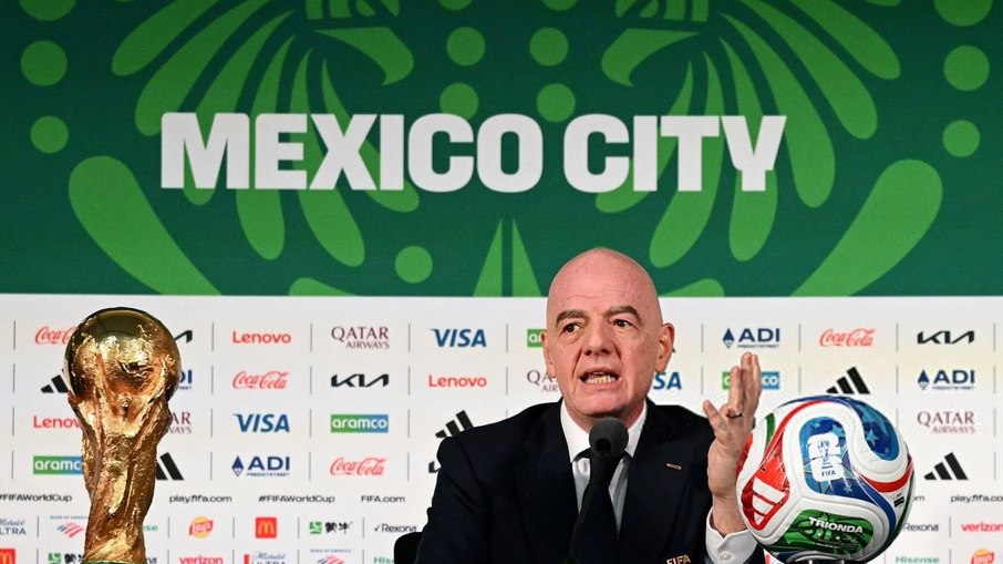 Gianni Infantino, presidente da FIFA desde 2016 Gianni Infantino, presidente da FIFA desde 2016