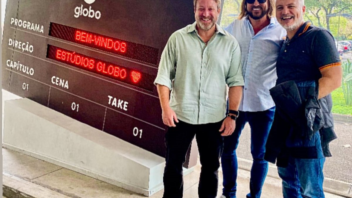 Sérgio Hondjakoff volta aos estúdios Globo e almoça com diretor artístico da emissora, Fred Mayrink