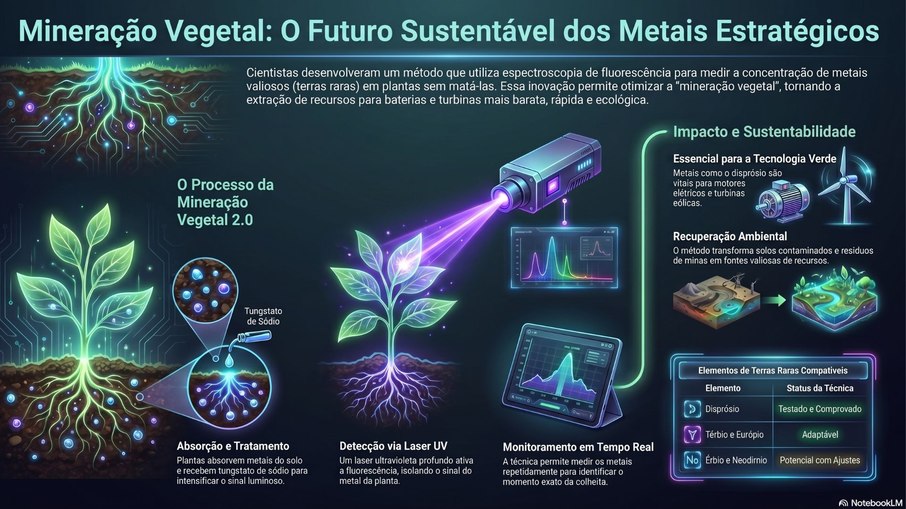 Plantas viram “minas vivas” e revelam metais valiosos Plantas viram “minas vivas” e revelam metais valiosos