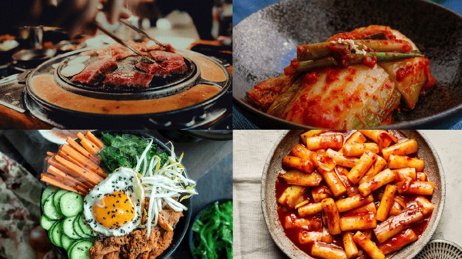 Pratos da culinária coreana, como kimchi, bibimbap e tteokbokki, aparecem com frequência nos doramas e despertam a curiosidade do público.