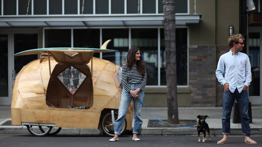 Trailer Golden Gate: ideia de transformar uma bicicleta em trailer  com materiais de alta qualidade merece destaque