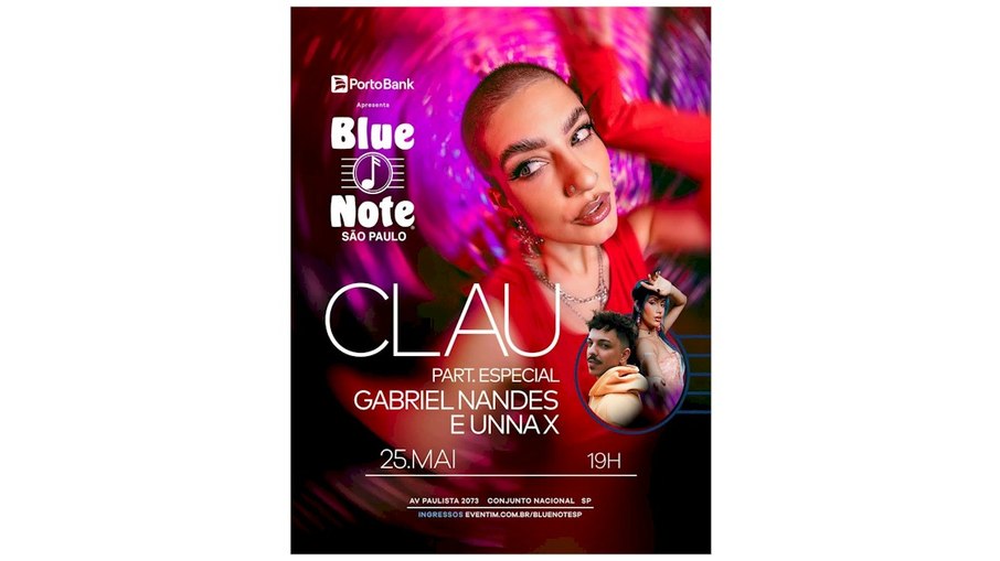 Clau apresenta grandes sucessos em show no Blue Note São Paulo Clau apresenta grandes sucessos em show no Blue Note São Paulo