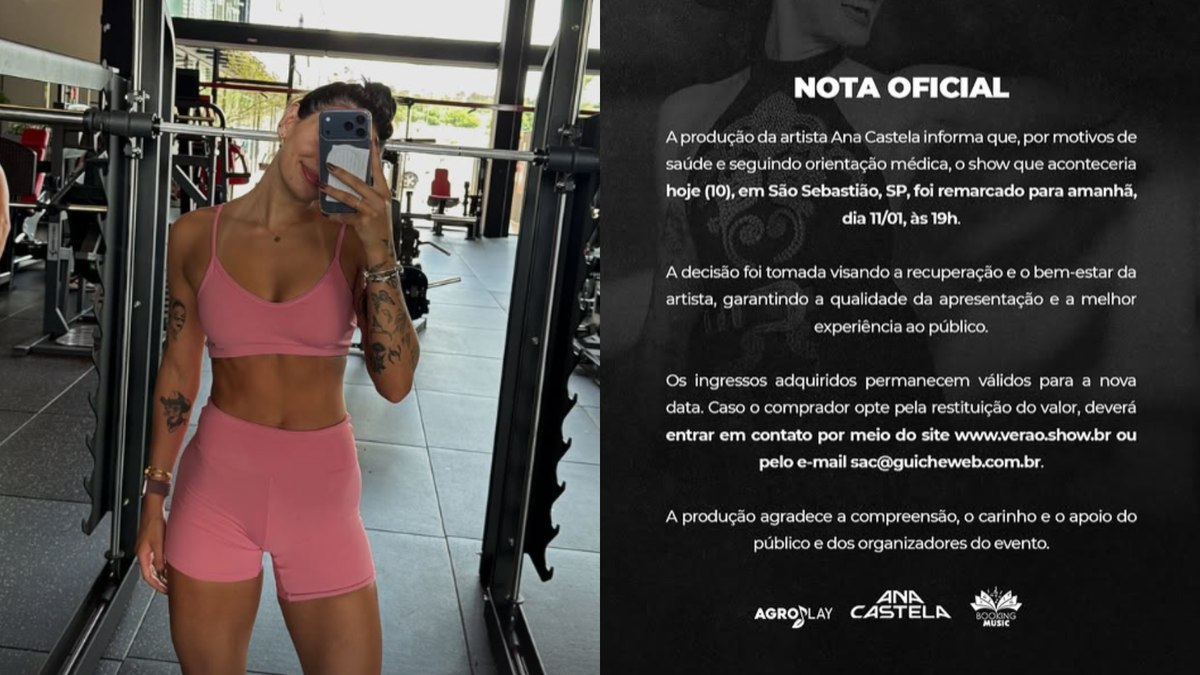 Ana Castela cancela show por motivo de saúde, mas gera polêmica