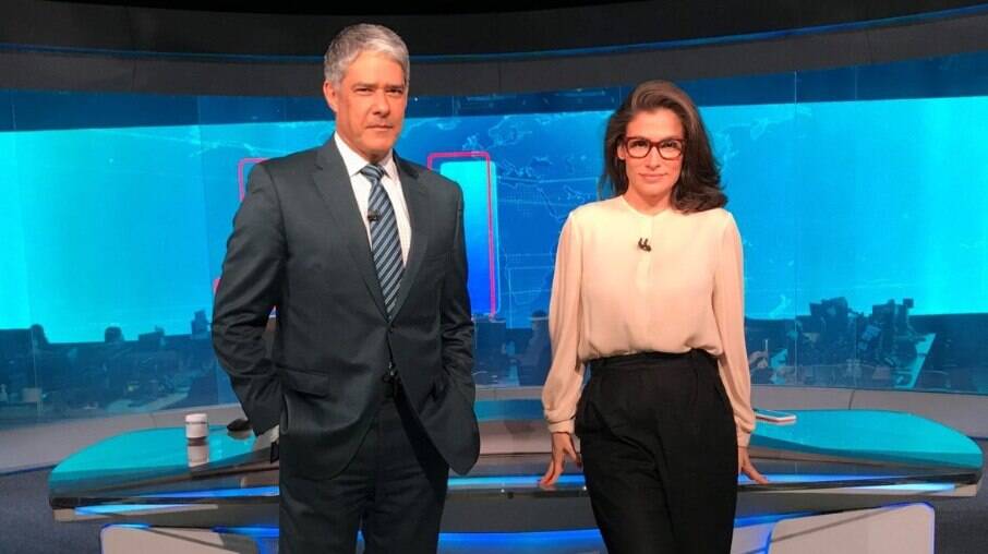 William Bonner e Renata Vasconcellos são os titulares do Jornal Nacional; Globo promove devassa no Jornalismo