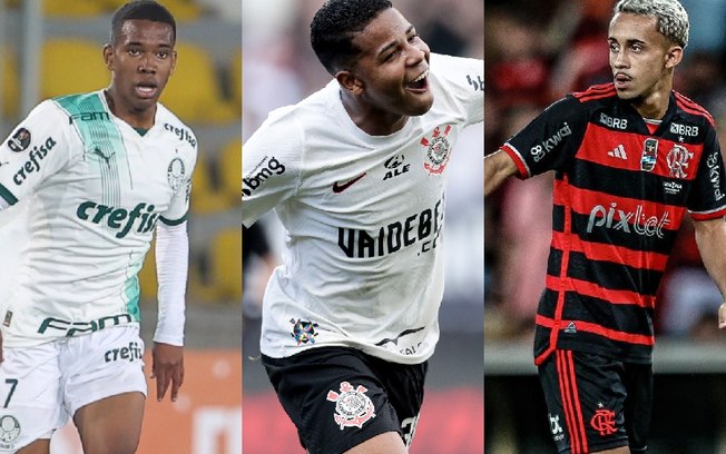 Wesley, Estevão e mais jovens que podem brilhar no Brasileirão