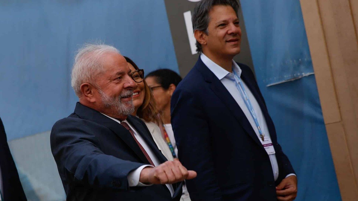 Presidente Luiz Inácio Lula da Silva (PT) e o minsitro da Fazenda, Fernando Haddad