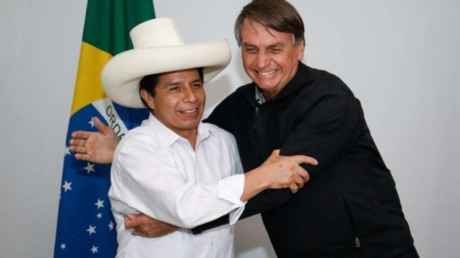 Pedro Castillo e Jair Bolsonaro 