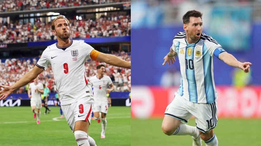 Kane e Messi são os destaques de Inglaterra e Argentina