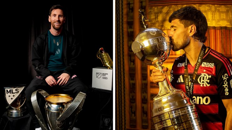 Rei da América: compare os números de Messi e Arrascaeta