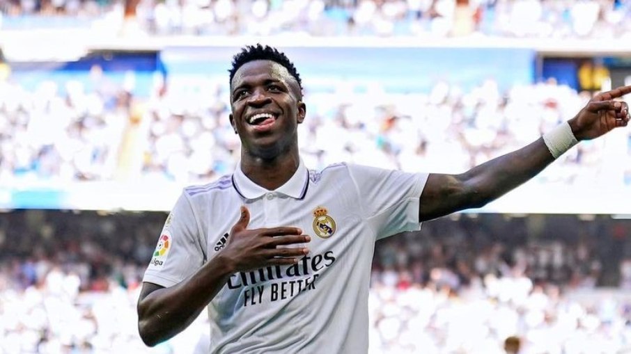 Vinicius Jr marcou seu gol de número 50 com a camisa do Real Madrid