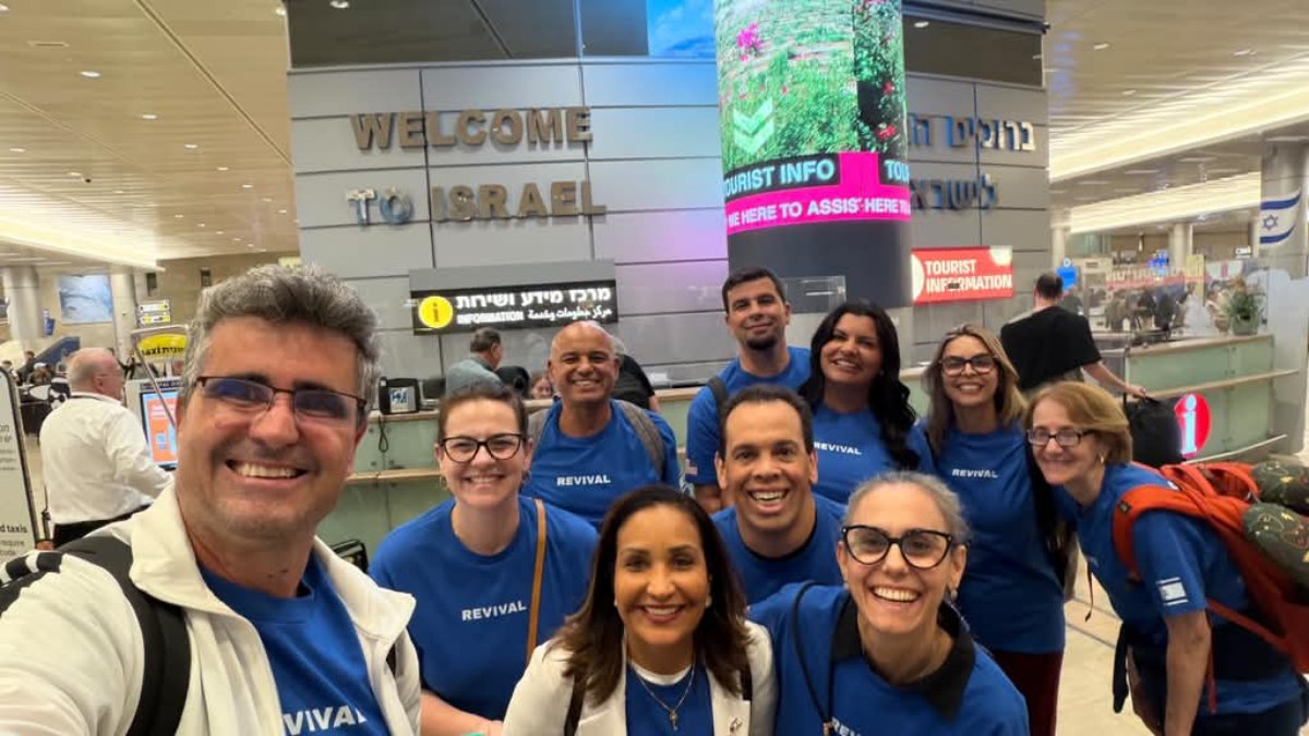 Brasileiros participam da comitiva em Israesl Brasileiros participam da comitiva em Israesl