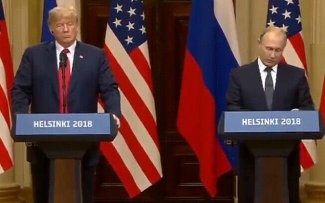 Coletiva de imprensa de Putin e Trump em Helsinque