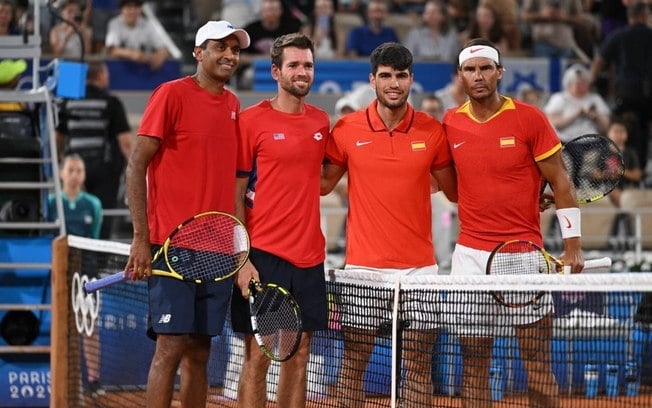 Americanos acabam com sonho de medalha de Nadal e Alcaraz nas Olimpíadas