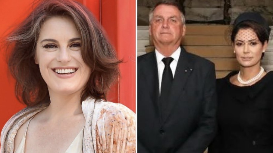 Alessandra Maestrini, Jair Bolsonaro e Michelle Bolsonaro 