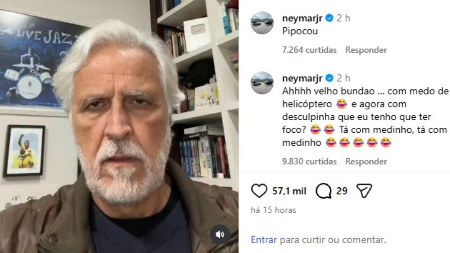 Neymar chama jornalista de 
