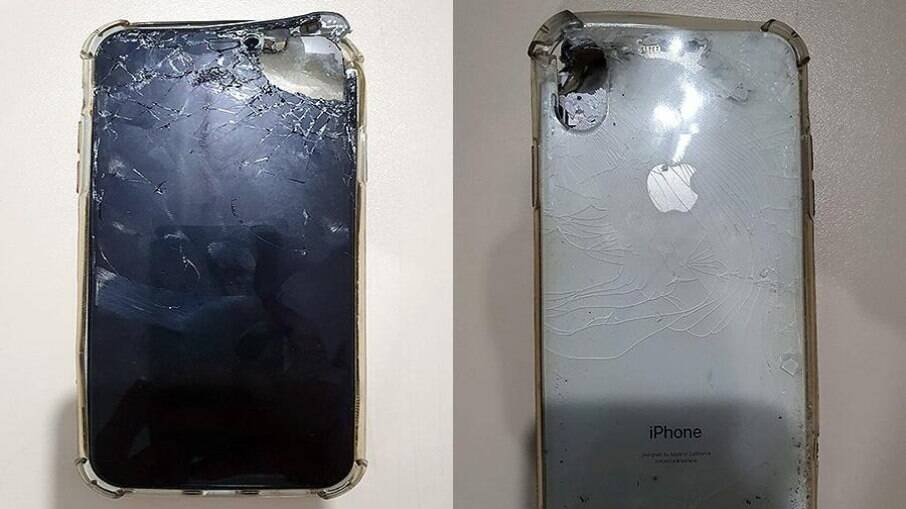  Celular salva vida de comerciante ao parar tiro de revólver, em Maceió