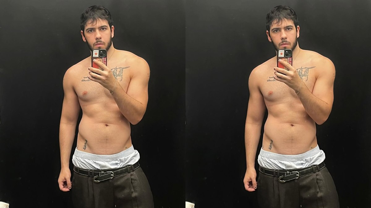Antonio Benício Negrini sem camisa
