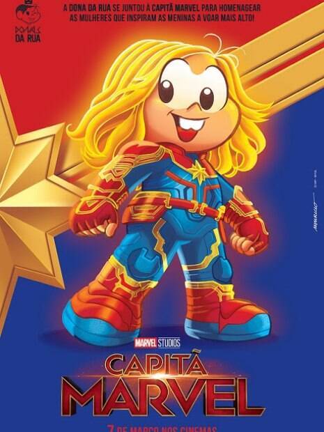Mônica vira Capitã Marvel em ação publicitária