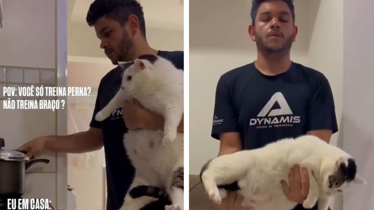 Gato%20vira%20%22peso%20de%20academia%22%20do%20tutor%20durante%20rotina%20em%20casa