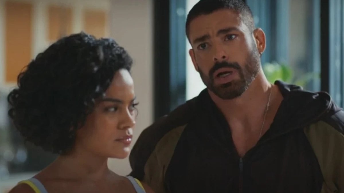 Maria de Fátima (Bella Campos) e César (Cauã Reymond) em Vale Tudo Maria de Fátima (Bella Campos) e César (Cauã Reymond) em Vale Tudo