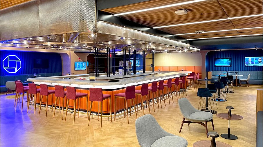 Chase Lounge no Madison Square Garden, em Nova York Chase Lounge no Madison Square Garden, em Nova York