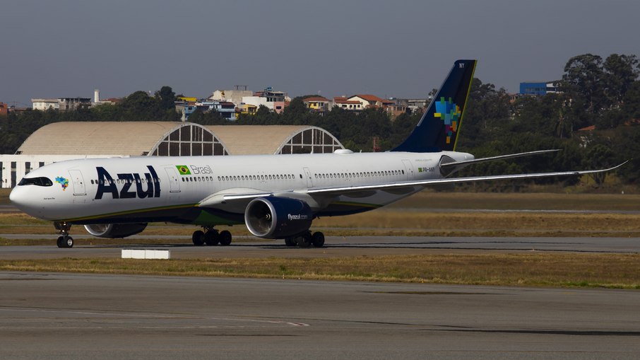 Airbus A330 da Azul que realiza os voos para a Europa Airbus A330 da Azul que realiza os voos para a Europa