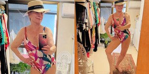 74 anos, Vera Fischer posa de maiô e recebe elogios: “Que gata”