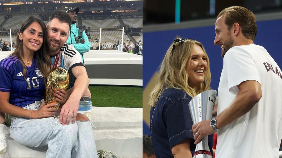 Lionel Messi e Harry Kane se casaram com amigas de infância. Lionel Messi e Harry Kane se casaram com amigas de infância.