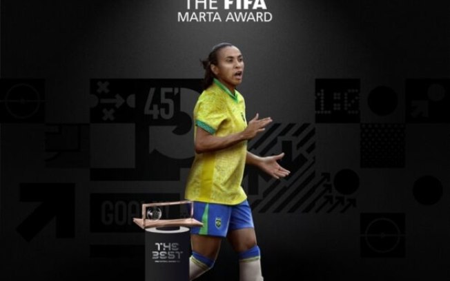 Marta leva o prêmio que tem o seu nome. Afinal, na votação da Fifa, o golmais bonito do ano é o seu