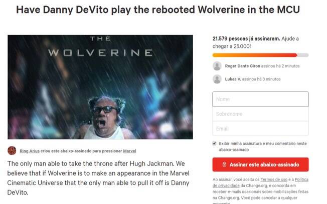 Petição pede Danny Devito como Wolverine no MCU