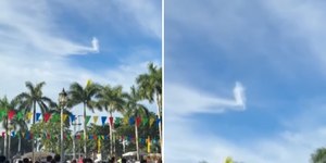 Milagre? Nuvem com formato de Jesus emociona fiéis; assista