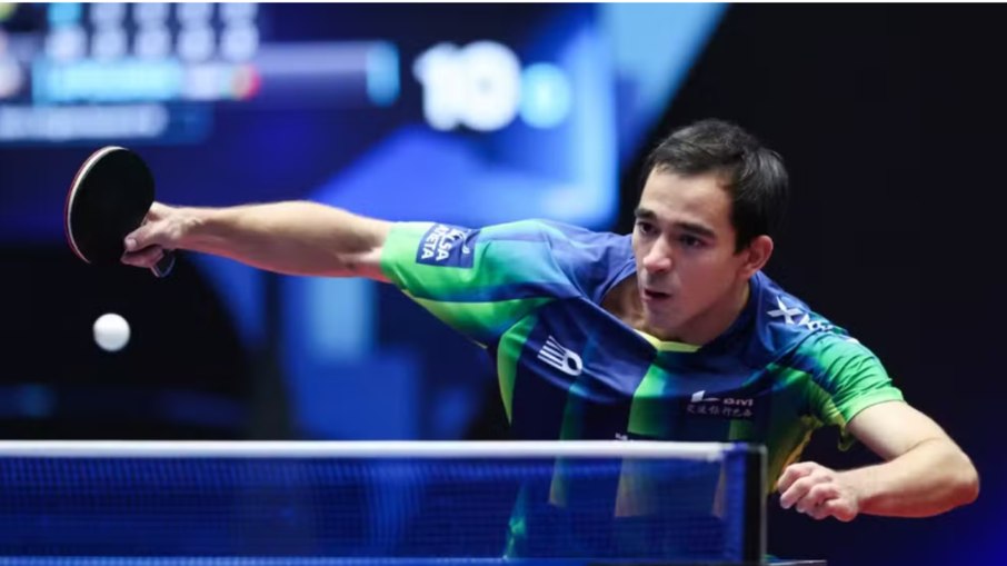 Calderano se tornou o primeiro não asiático a vencer três etapas consecutivas da WTT