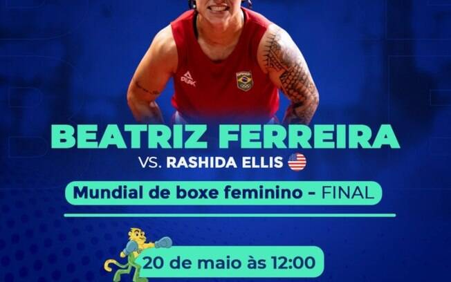 Final de Bia Ferreira no Mundial de Boxe Feminino terá transmissão exclusiva do Canal Olímpico