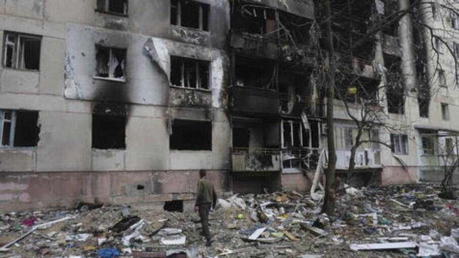 Destruição na cidade de Severodonetsk, no Leste da Ucrânia
