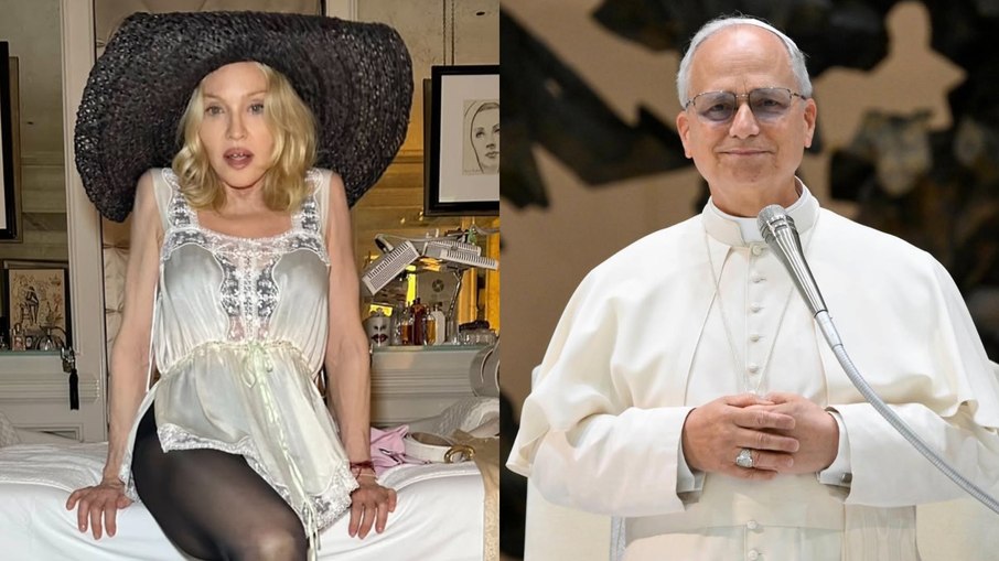 Madonna e papa Leão XIV Madonna e papa Leão XIV
