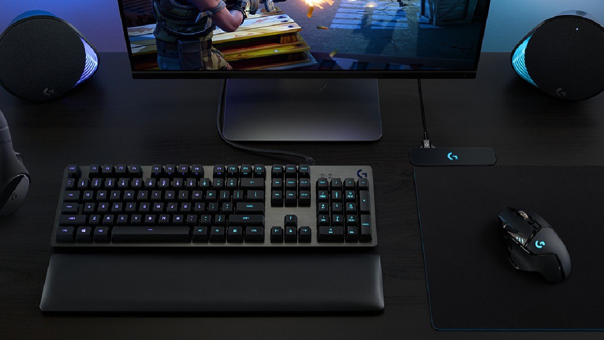 Setup com mouse gamer sem fio Logitech G502 Lightspeed