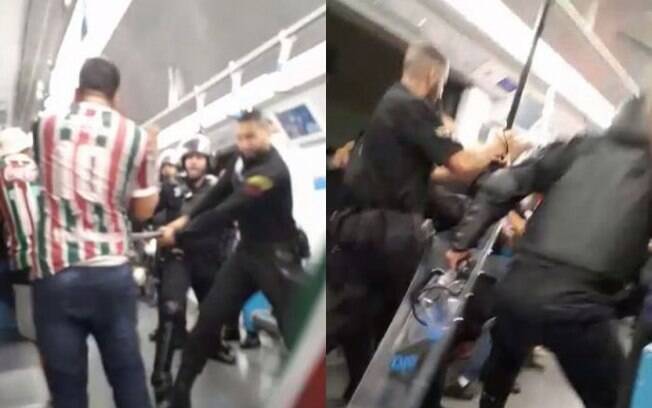 Seguranças do metrô agrediram torcedores do Fluminense