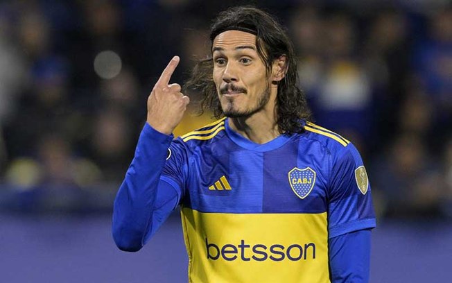 Cavani marcou apenas um gol em cinco jogos disputados com a camisa do Boca Juniors - Foto: Divulgação / Conmebol Cavani marcou apenas um gol em cinco jogos disputados com a camisa do Boca Juniors - Foto: Divulgação / Conmebol