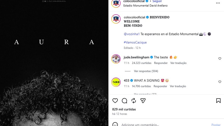 Vozinha é anunciado por time chileno de ex-estrela do Flamengo Vozinha é anunciado por time chileno de ex-estrela do Flamengo